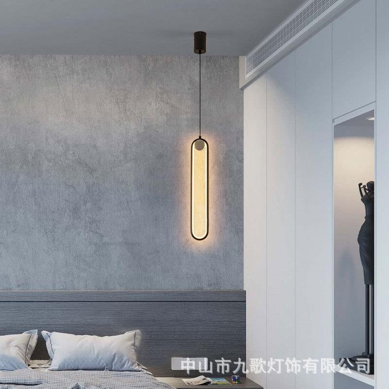 现代奢圆形小吊灯单轻头金色厅餐厅室床头店xd卧铺吧台橱客窗玻璃