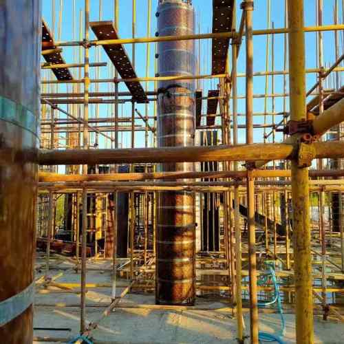 形柱模板桥梁检建筑木质圆查井圆柱模具弧形RHH井筒电力基圆础异