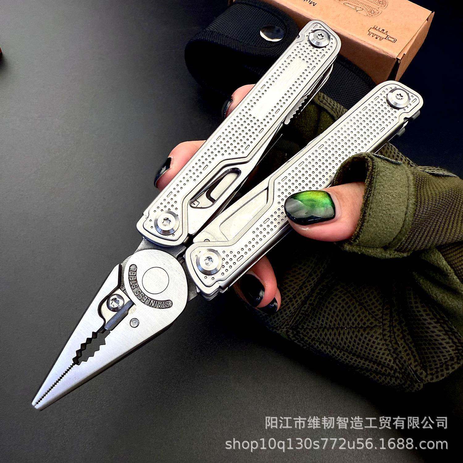 便LTS携精野营批多功能钳不锈钢冲钳多用组合工具式露营应急装备