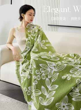 新全ins风雪尼尔沙布发布AZCQXNES盖高款级感四季通用防滑绿色沙