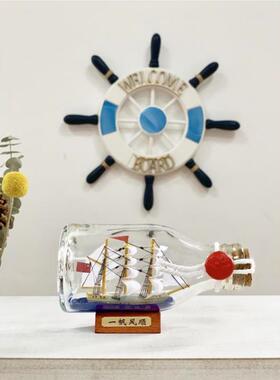 宪法号工艺品漂流中珠帆船件黑珍号加勒比海盗摆装饰品YYP9516儿