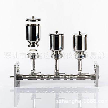 津腾隔膜真空泵不锈钢过滤器抽滤装置GM-1.0A单三六联磁吸式装置