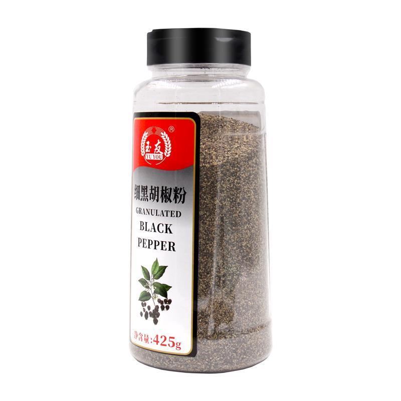 包邮玉友黑胡椒碎425g细黑椒碎细黑胡椒粉披萨烘焙牛排配料