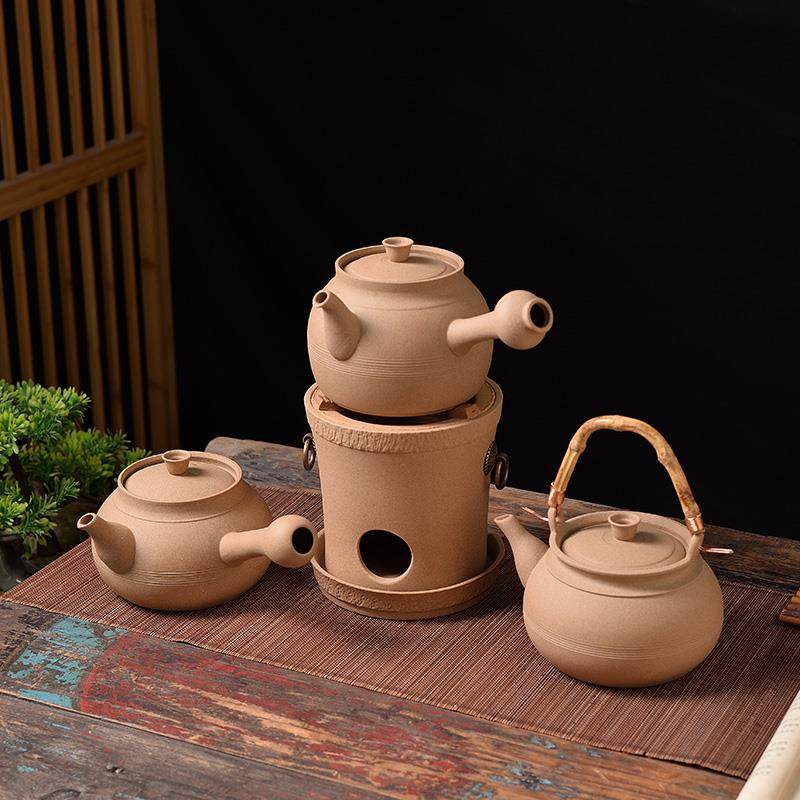 可干烧 紫砂火炉炭炉围炉煮茶器烧水侧把提梁陶壶茶炉子户外碳炉,餐饮具,煮茶炉,淘宝优惠券,粉丝福利购,淘宝优惠卷