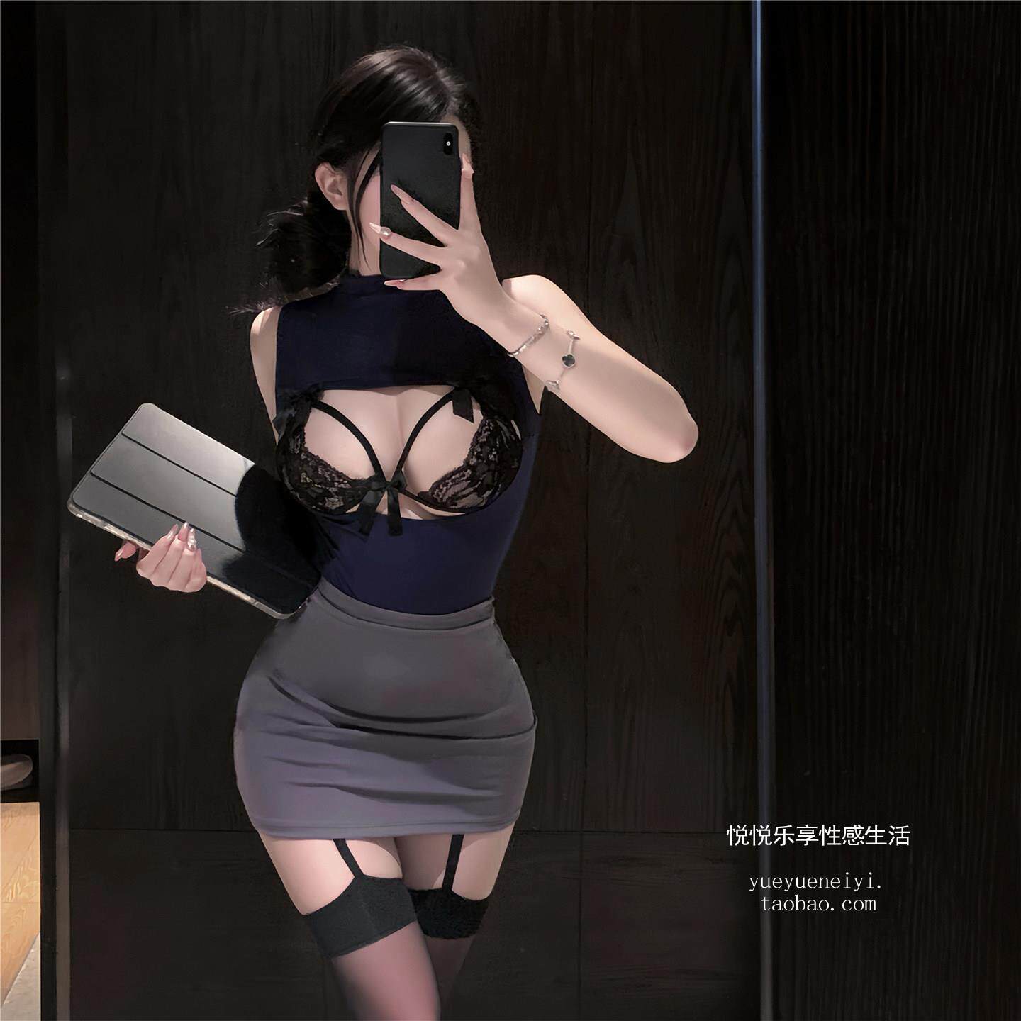 情趣秘书cosplay纯欲性感御姐OL女办公室制服套装紧身包臀裙qqny图片