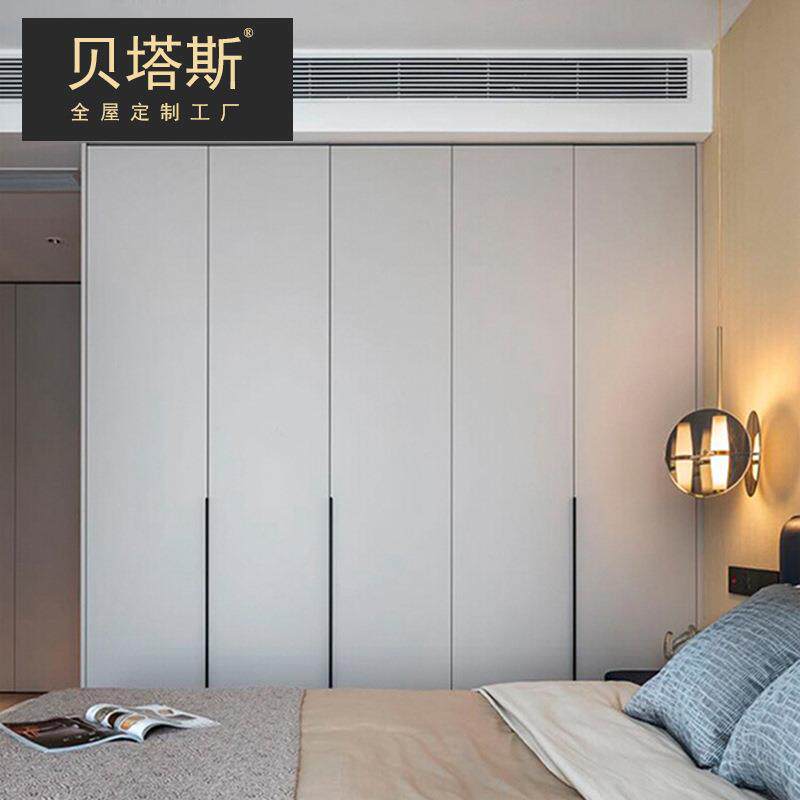 全屋定制衣柜工厂整体现代轻奢走入式衣帽间一门到顶衣柜订做
