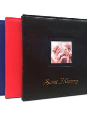 定做可粘贴相册pu18家庭覆膜厂家直销皮面影集寸式高档影楼纪念册