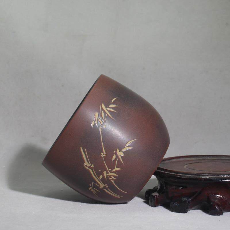 全纯手工钦州泥坭兴陶广西主人品茗橄榄杯茶具喝茶壶配套非紫砂