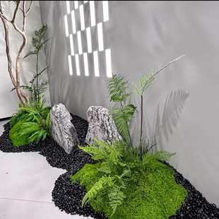 高端马醉木绿植造景橱窗植物室内仿真榕树装饰树大型假树简约景观