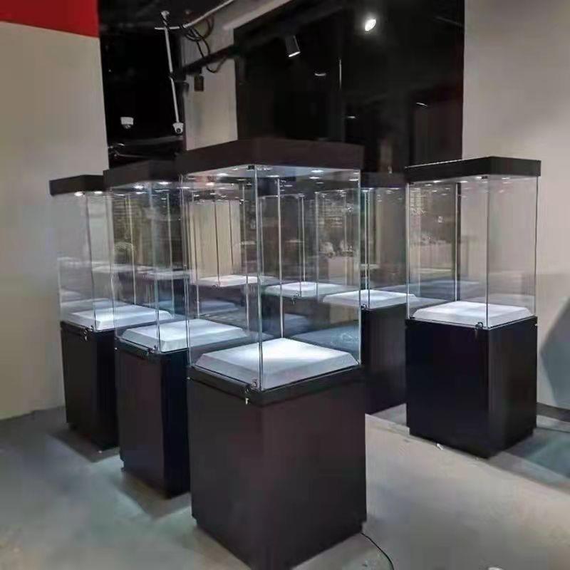 玻璃柜珠宝玉器烤漆柜台产品样品纪念博物馆文物陈列柜展示柜