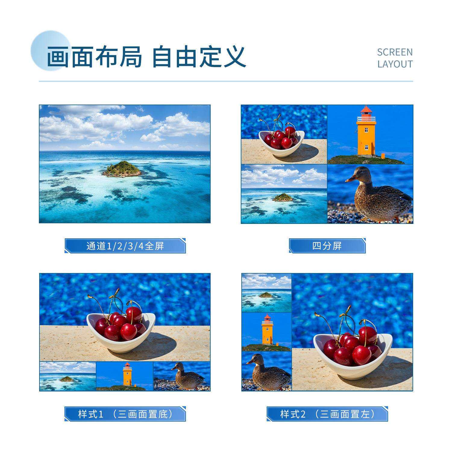 低延时HDMI VGA CVBS 大屏直播上墙视频传输SDI高清视频解码器4K