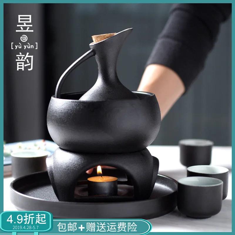 昱韵温酒器花雕酒黄酒温酒壶中式烫酒壶家用热酒器煮酒壶酒具套装