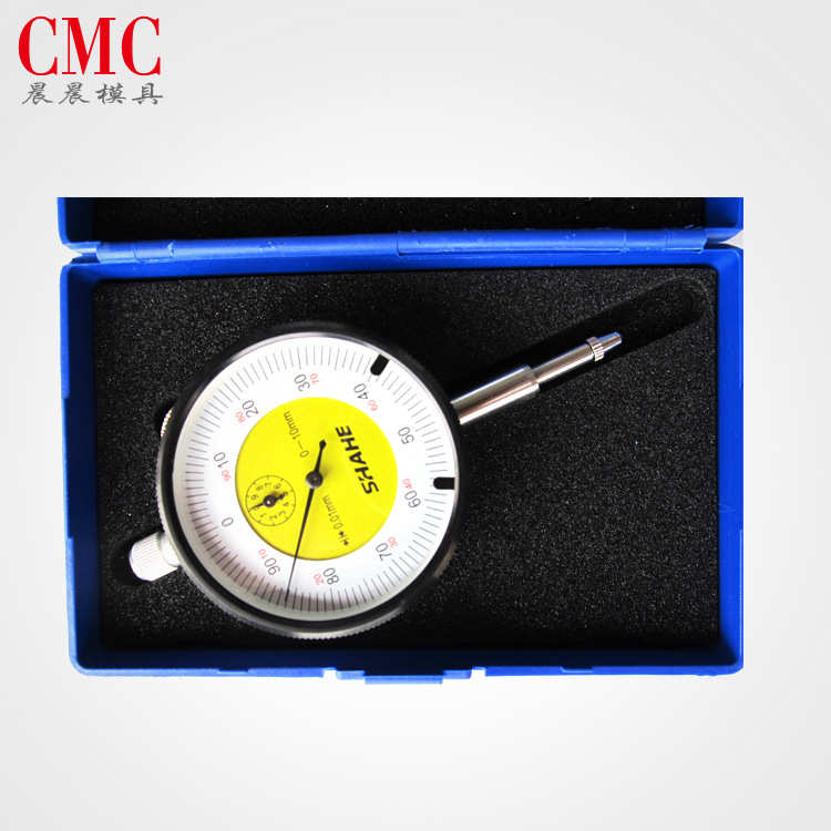 三和SHAHE 0-10 0.01百分表 指针式百分表(带耳)精密