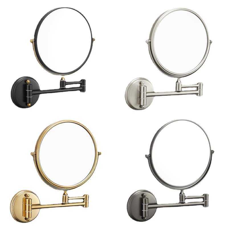 浴室化妆镜折叠卫生间壁挂伸缩美容镜酒店双面放大镜洗手间梳妆镜,住宅家具,化妆镜,淘宝优惠券,粉丝福利购,淘宝优惠卷
