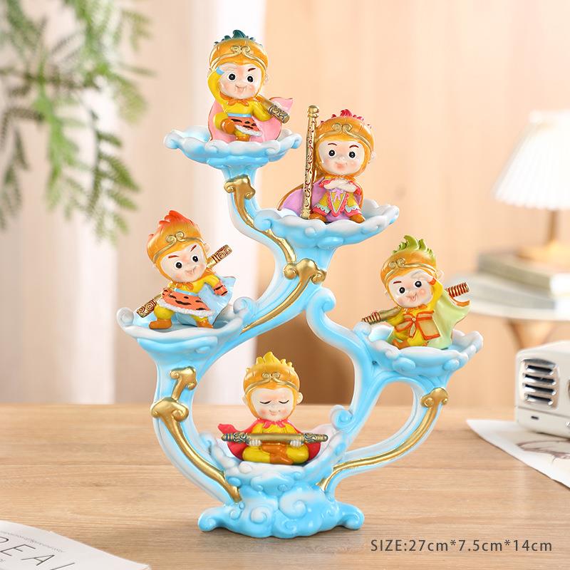 孙悟空齐天大圣玩偶来手CS-796办家居装面饰品树大圣归车载桌摆件