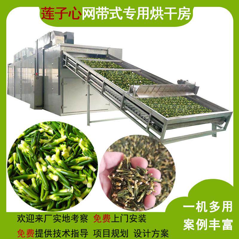莲子心空气能链式烘干机 热风循环商用大型脱水除湿一体机 热泵烘