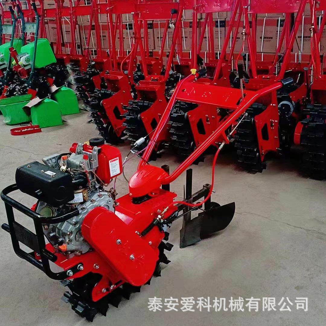 链轨微耕机多农具犁地机新款履带式翻地机松地机电动微耕机