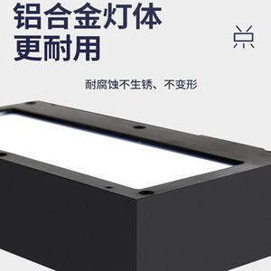 瑀火太阳能壁灯人体感应围墙射灯室外防水别墅洗墙灯节能庭院