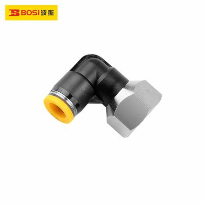L波速斯气动快连管接头P628F-R内螺纹9直角终端BS590275BS50276