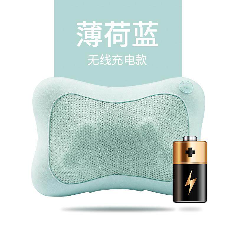 新款功能颈按椎按摩背器肩部部腰部颈部多摩枕仪车载腰椎揉捏家用