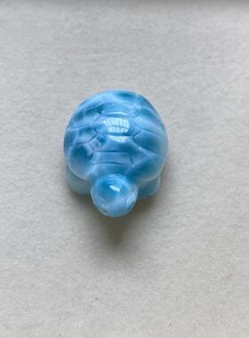 天然海纹石小乌龟吊坠拉利玛龙龟项坠锁骨链坠挂件26.7*19.9*11.9