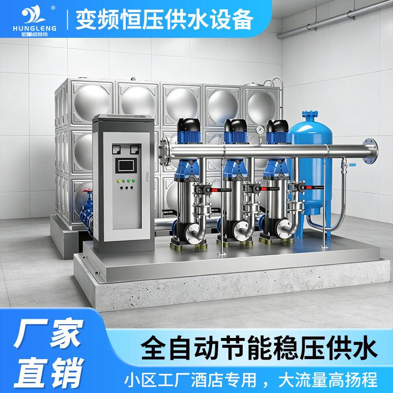 无负压变频恒压供水设备高层小区生活加增压泵组管道安装给水系统