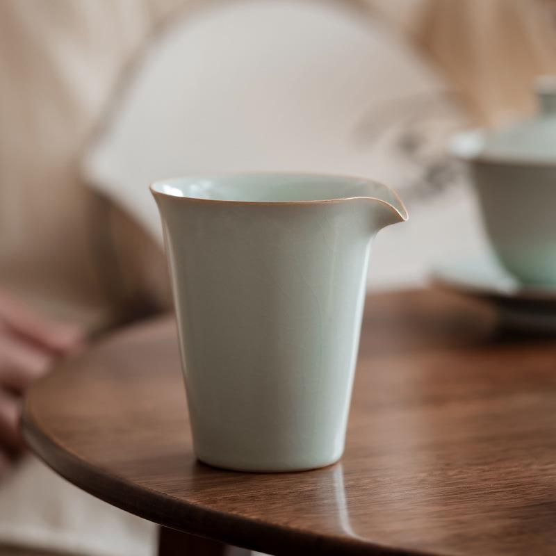 云隐造物汝窑公道杯陶瓷家用茶杯大容量泡茶分茶器单个茶海办公室