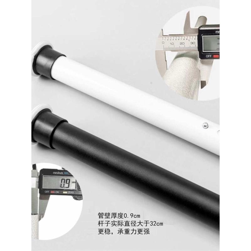 顶天立地晾衣架落地伸缩单杆卧室阳台不锈钢简易晾衣杆家用置新品