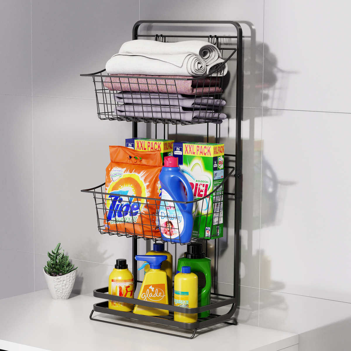 卫生间洗漱台置物架宿舍零食收纳架子台面多功能水果蔬菜篮,收纳整理,整理架/置物架/收纳架,淘宝优惠券,粉丝福利购,淘宝优惠卷