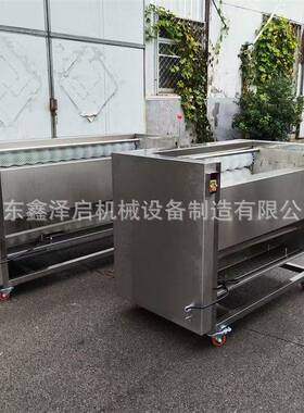荸荠生蚝生姜毛辊清洗机压喷淋全自动洗菜机食堂备菜清洗设备