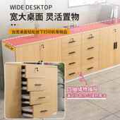 办公室件柜文带隔柜木质档20231228案柜靠墙资料柜桌边茶水断柜锁