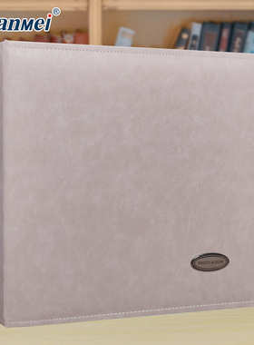 自广pu寸覆膜创意photoalbum18粘棕色相册影集美相册diy复古皮质