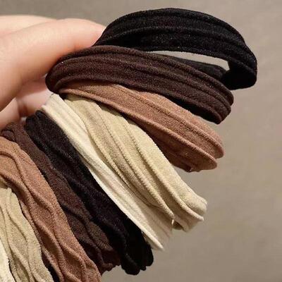 Simple and Highly Elastic Hair Ties for Women, Perfect for H
