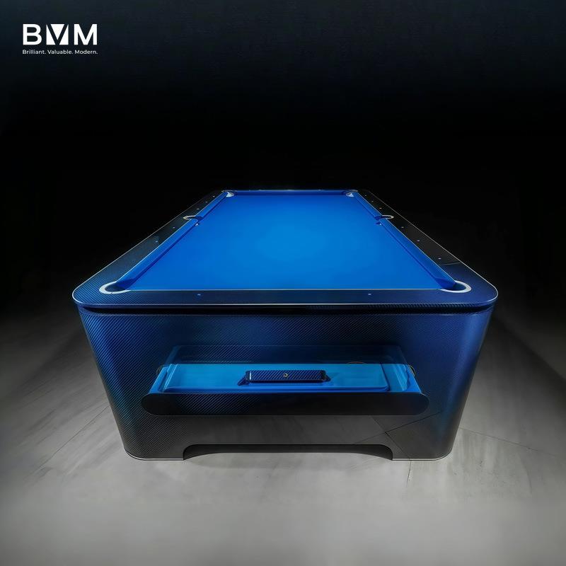 都柏林碳纤维台球桌家用豪宅别墅桌球台美式黑八花式九球标准型