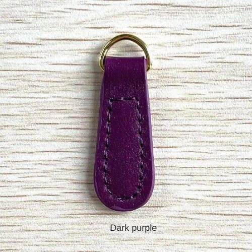 1/2/4PCS Genuine Leather Zipper Zip Puller Head Clothes