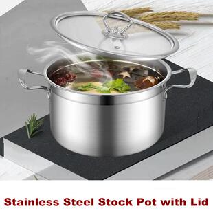 Stainless Steel Stock Pot Boiling Cooking Soup Stew Canning
