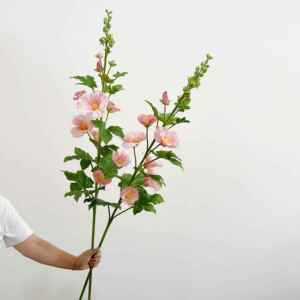 含阳仿真花蜀葵KOP新风具格家居装饰摄清影道假花商业软装
