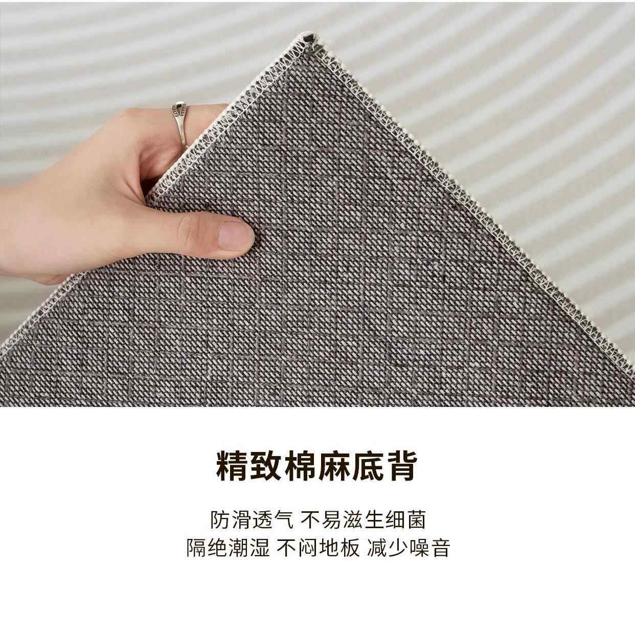 客厅地毯新中免式加厚书隔音地垫卧室床沙边发房茶几毯洗2024163