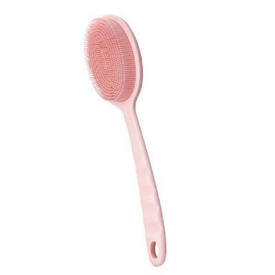 Long Handle Bath Brush Silicone Body Scrubber Exfoliator
