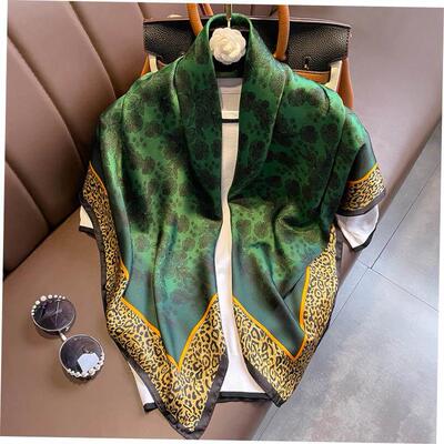 Silk scarf womens colourful neckscarf 90*90cm 丝巾领巾女