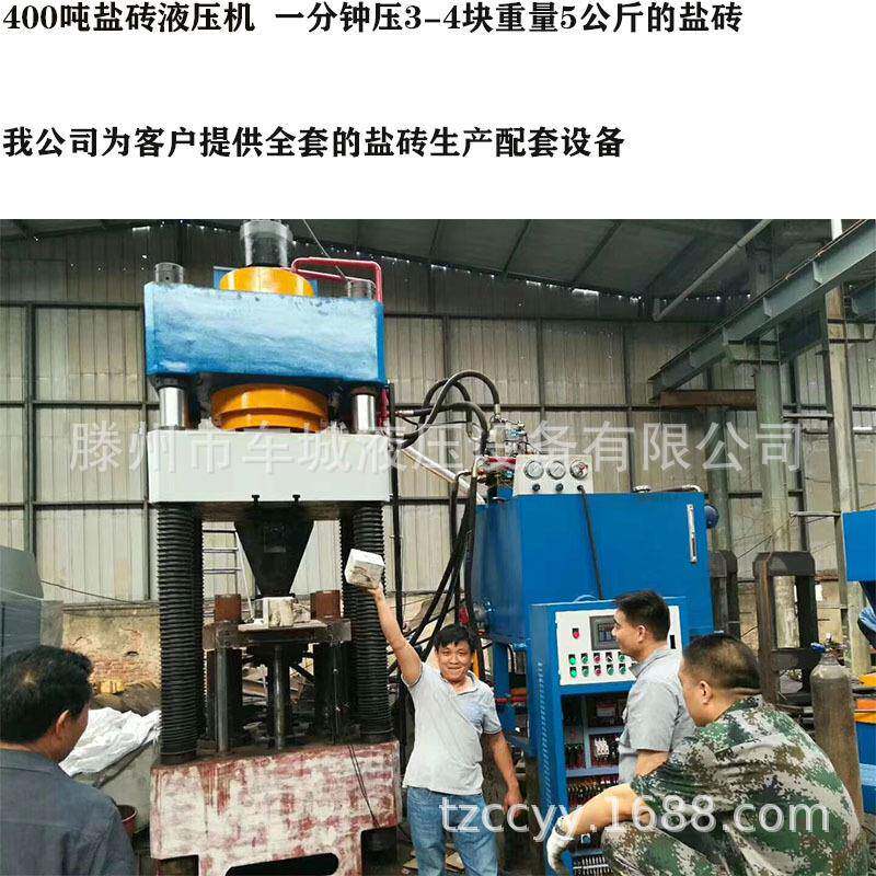 一模单块5公斤盐砖压力机车城400吨牛羊盐砖压力机全套盐砖压力机