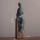 创意非洲装 电视柜样板间客厅家用玄关摆件雕像人像书房复古 饰欧式