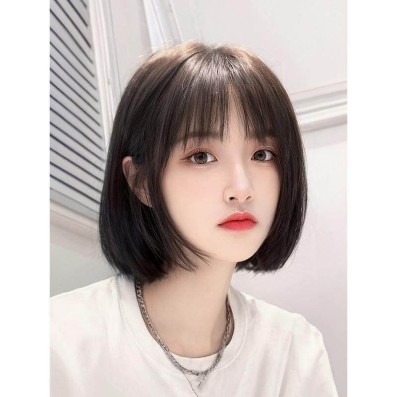 假发女短发全头波波头新款头套彷全真人发自然整顶长发造型假发