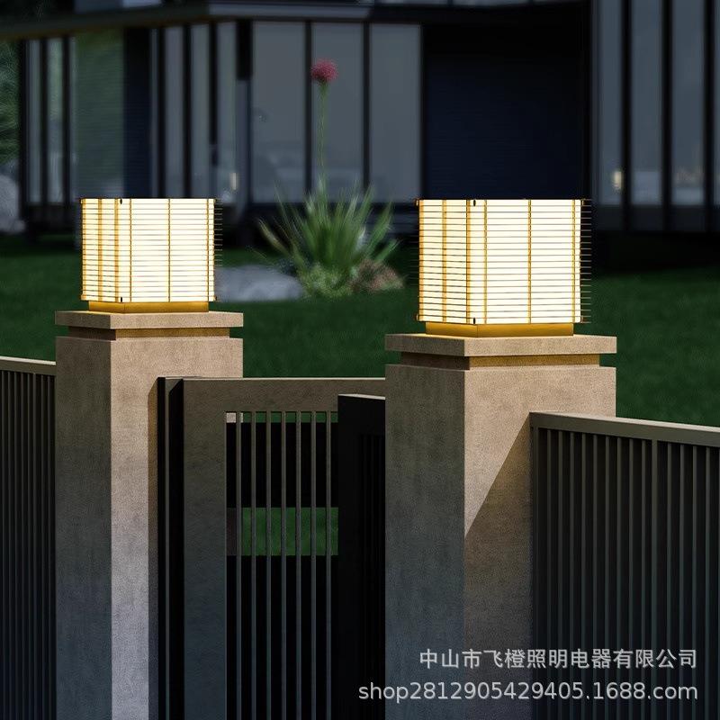 太阳能柱子灯户外创意防水室外庭院农村大门口2025新款围墙灯