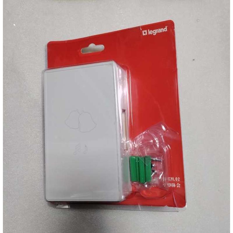罗格朗门钟门铃叮咚 室内机械明装门钟  出声响铃声配套门铃开关