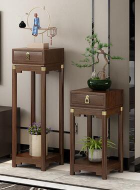 中式花架阳子客厅OCZ落地式绿实萝花新几室内木台高端花盆景架置