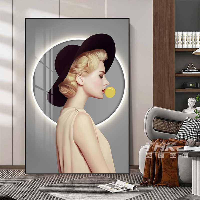 客厅落地画沙发背景墙装饰挂画轻奢玄关壁画美容院服装店,家居饰品,现代装饰画,淘宝优惠券,粉丝福利购,淘宝优惠卷