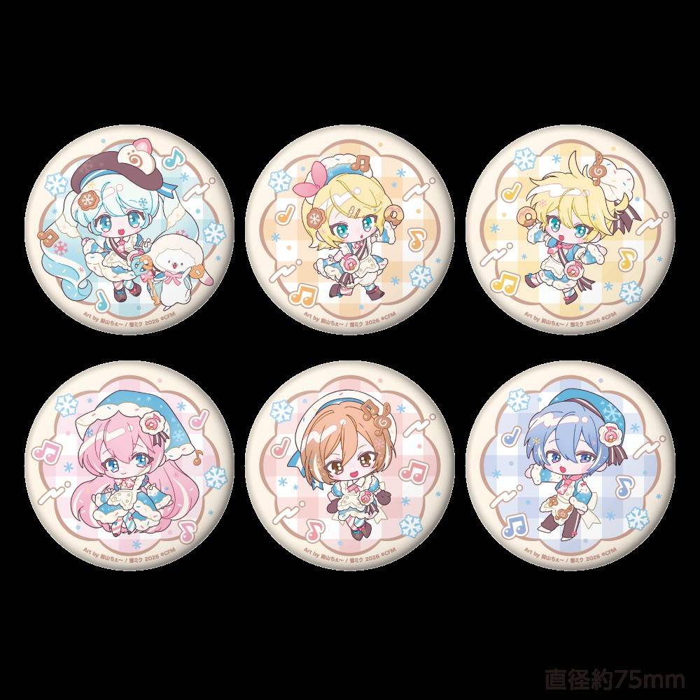 预订 初音未来 雪未来 2026 Q版 徽章 吧唧 CARAVAN 周边图片