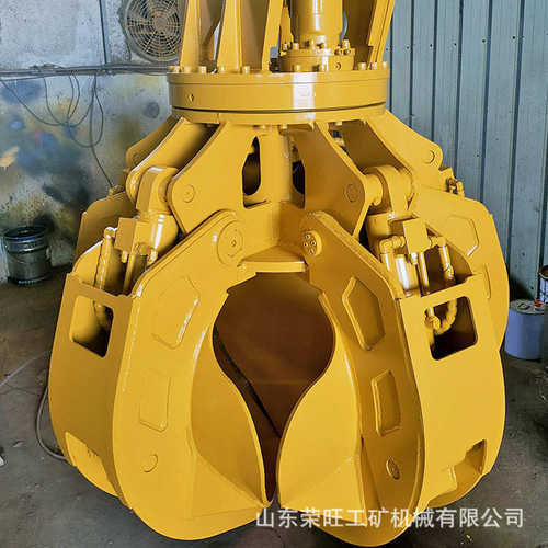 挖机莲花抓钢机液压缸双杠梅花抓挖机抓斗现货直供废旧钢材抓钢机