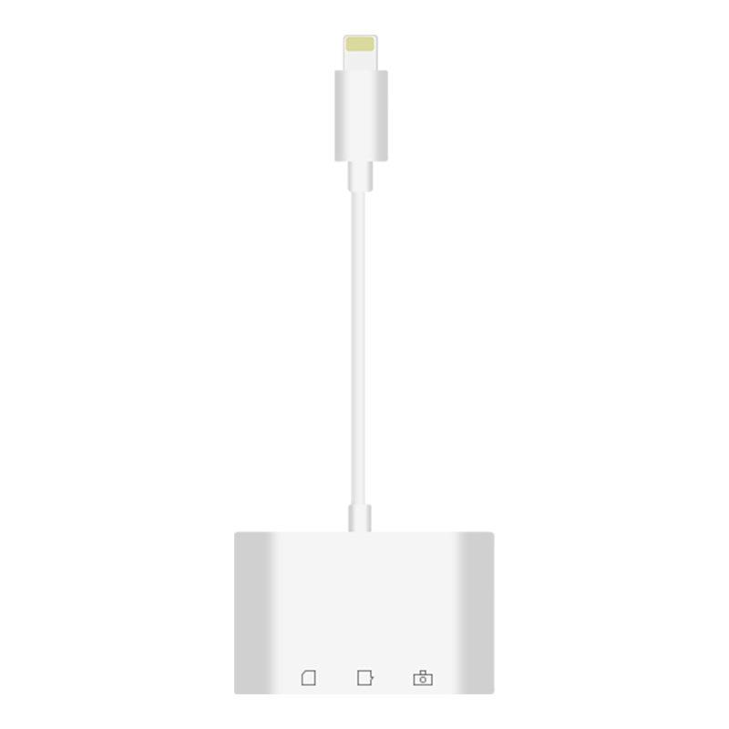 Lighting多功能读卡器 适用苹果手机Linghting接口电脑厂家供应